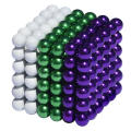 216 Neocubes 5mm magnetic buckyballs WHITE GREEN VIOLET  in Tin **LOCAL STOCK**