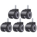 Thermoplastic Rubber Castor Wheels 5 piece set **LOCAL STOCK**