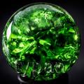 Optical Borosilicate Crown lead  Murano Feng Shui Crystal Ball 40mm Green **LOCAL STOCK**