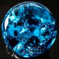 Optical Borosilicate Crown lead  Murano Feng Shui Crystal Ball 40mm Sky Blue **LOCAL STOCK**