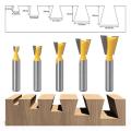 5pcs 8mm Shank Dovetail Joint Router Bit set *LOCAL STOCK*