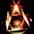 60mm Polished Borosilicate Glass Crystal Pyramid  Paperweight Ornament **LOCAL STOCK**