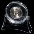 45mm coin capsule with clear size 25mm insert with display stand **LOCAL STOCK**