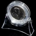 45mm coin capsule with clear size 35mm insert with display stand **LOCAL STOCK**
