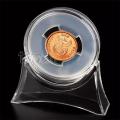 45mm coin capsule with clear size 20mm insert with display stand **LOCAL STOCK**