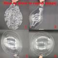 Wide neck 65mm Bobo 20 inch PVC round clear balloons air or helium fill 1 piece **LOCAL STOCK**