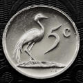 1979 South Africa 5c proof nickel