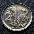 1980 South Africa 20c proof nickel