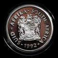 1992 South Africa Silver 1oz R2 Proof Coin Technology