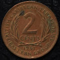 1961 British West Indies  Eastern Caribbean States  Elizabeth II 2 cents