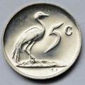 1983 South Africa 5c proof nickel
