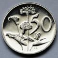 1981 South Africa 50c proof nickel