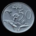 1990 South Africa 50c circulated nickel