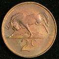 1984 South Africa 2c uncirculated nickel