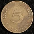 1950 Germany 5 Pfennig