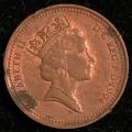 1994 United Kingdom 1 Penny - Elizabeth II 3rd portrait - magnetic