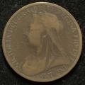 1901 United Kingdom Penny Queen Victoria 3rd portrait