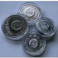 North Korea 4 coin set uncirculated