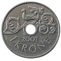 2007 Norway 1 Krone - Harald V