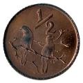 1971 South Africa uncirculated 1/2 cent