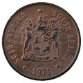1971 South Africa Uncirculated bronze 1c