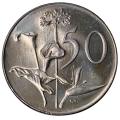 1971 South Africa 50c Uncirculated nickel