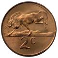 1967 South Africa English 2c uncirculated bronze