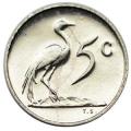 1981 South Africa 5c proof nickel