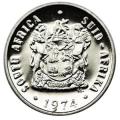 1974 South Africa 10c proof nickel