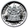 1977 South Africa 20c proof nickel