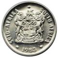 1983 South Africa 20c proof nickel