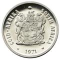 1971 South Africa 20c proof nickel