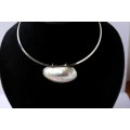 Mother-of-pearl and sterling silver pendant