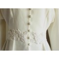 Cream tunic with frill and lace detail (1980s)