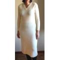 Cream Italian knit dress
