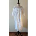 White cotton and lace tunic