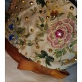 Vintage Hat - Bejeweled Fez