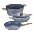 Berlinger Haus 4-Piece Marble Coating Forest Line Cookware Set ¿¿ Light Wood ¿¿ BH-1571