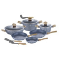 Berlinger Haus 12-Piece Marble Coating Forest Line Cookware Set ¿¿ Light Wood ¿¿ BH-1572
