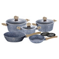 Berlinger Haus 10-Piece Marble Coating Forest Line Cookware Set ¿ Light Wood ¿ BH-1564