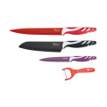 Royalty Line 3 Piece Colour Coated Knife Set + Peeler
