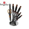 *** berlinger haus BH-2117 8 pcs knife set with stand, Granit Diamond Line