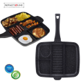 Royalty Line 38cm Marble Coating 5-in-1 Grill & Fry Pan