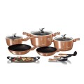 Berlinger Haus Marble Coating Cookware 12 Piece Set - Rose Gold Collection