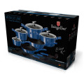 Berlinger Haus Marble Coating Cookware 15 Piece Set - Royal Blue Edition BH-1659