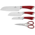 BERLINGER HAUS BH-2053 4 pcs knife set with scissors, Velvet Chef Line