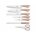 Berlinger Haus 8 pcs knife set with stand, Rose Gold Collection, BH-2374