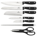 BLAUMANN 8-PIECE STAINLESS STEEL KNIFE SET WITH STAND