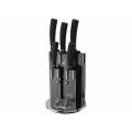 **Berlinger Haus 6 pcs knife set with stand, Black Royal Collection, BH-2382