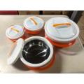 4 Pcs Insulated Hot Pot Food Warmer Casserole Thermal Hotpot Set (Orange)